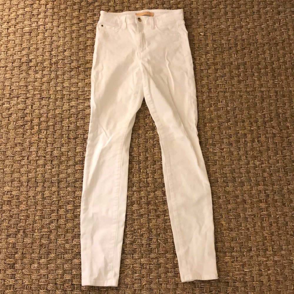Joes Jeans Charlie High Rise Skinny White Jeans